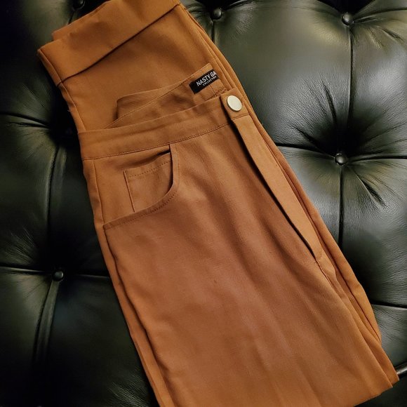 NASTY GAL Tapered High-Waisted Pants - Picture 3 of 9